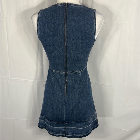 Theory Karissa Dark Blue Denim Mini Dress 0 - Picture 7 of 10